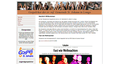 Desktop Screenshot of gospelchor.st-johann.org